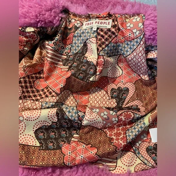 Free People cropped fluffy fuzzy jacket/coat.  Size XS - Picture 7 of 11